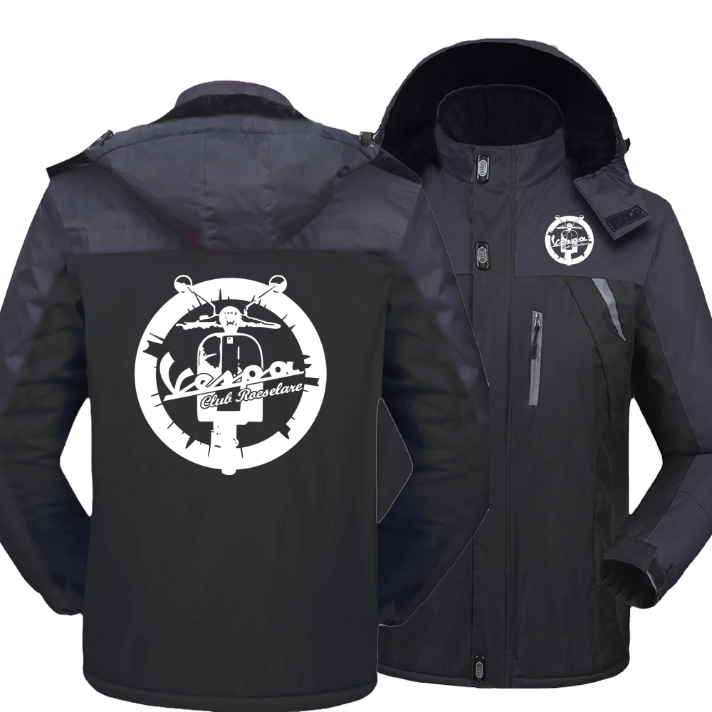New Winter Men's Vespa Logo Windproof Hooded Jackets Thick Warm Coats Male Outwear Mountaineering Overcoat Windbreaker
New Winter Men's Vespa Logo Windproof Hooded Jackets Thick Warm Coats Male Outwear Mountaineering Overcoat Windbreaker