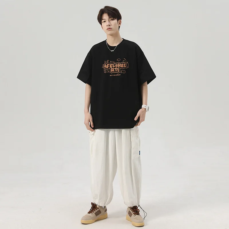 High Quality Heavy Cotton Casual Short Sleeve Men's Fashion Brand Summer Design Sense Foam Print Loose Clothes T-shirt Oversize
High Quality Heavy Cotton Casual Short Sleeve Men's Fashion Brand Summer Design Sense Foam Print Loose Clothes T-shirt Oversize