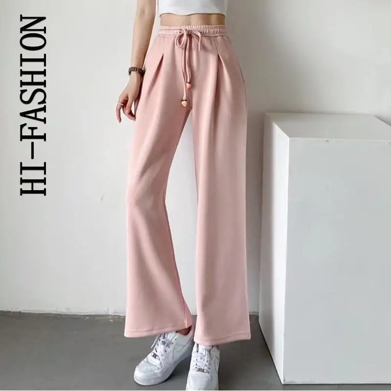 HI-FASHION Women Elastic Waist HIGH Quality Wide Lege Trousers Knitted Autumn Winter Sport Pants Cotton Knitted Causal Pants
HI-FASHION Women Elastic Waist HIGH Quality Wide Lege Trousers Knitted Autumn Winter Sport Pants Cotton Knitted Causal Pants