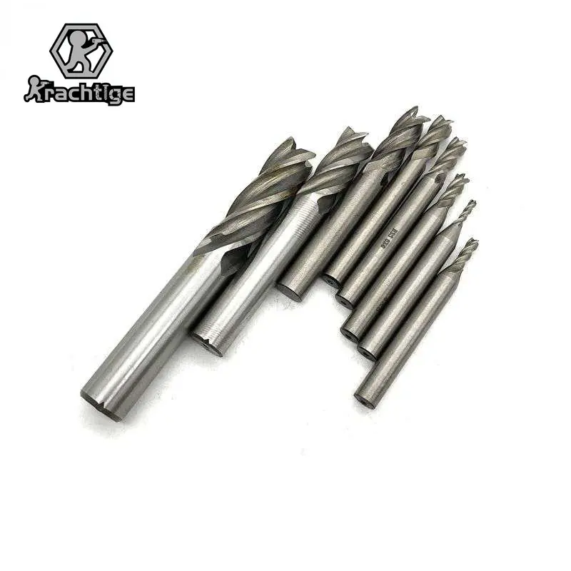 8pcs HSS 4 Flutes Diameter Milling Cutter Carbide End Mill Straight Shank Router Bit Set CNC Tools
8pcs HSS 4 Flutes Diameter Milling Cutter Carbide End Mill Straight Shank Router Bit Set CNC Tools