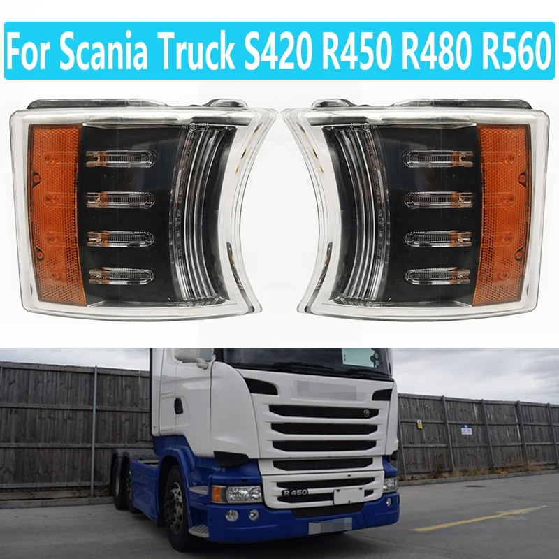 Светодиодные угловые фары для Scania Truck S420 series R450 R480 R560 24 В, поворотный сигнал в сборе, автомобильные запасные части
Светодиодные угловые фары для Scania Truck S420 series R450 R480 R560 24 В, поворотный сигнал в сборе, автомобильные запасные части