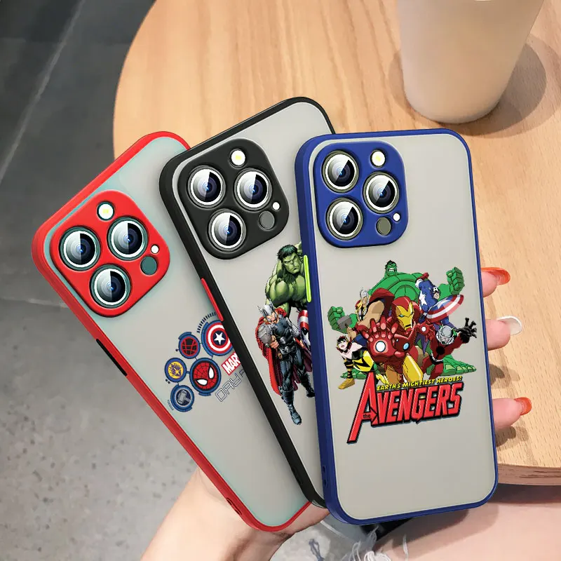 Marvel Avengers Hero For Apple iPhone 13 12 11 Pro Max Mini XS Max X XR 6 7 8 Plus SE Frosted Translucent Phone Case
Marvel Avengers Hero For Apple iPhone 13 12 11 Pro Max Mini XS Max X XR 6 7 8 Plus SE Frosted Translucent Phone Case