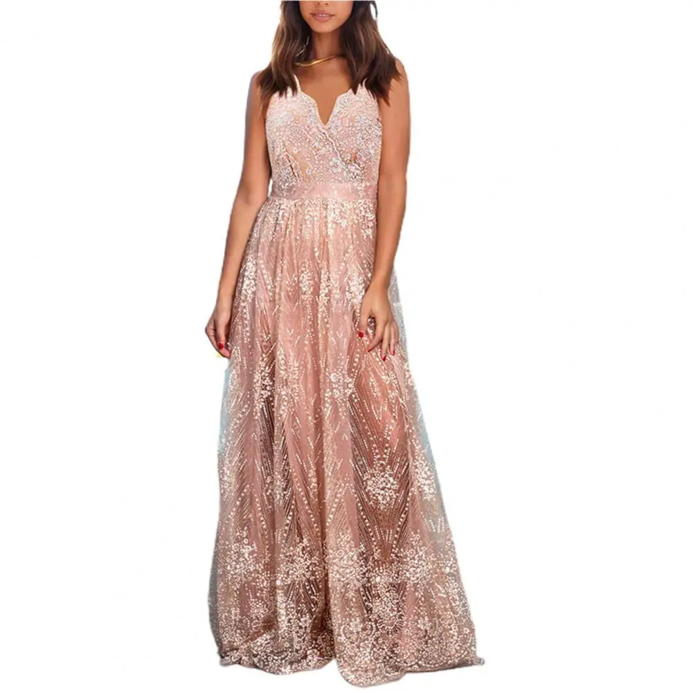 Party Dress Women Summer V Neck Pullover Shining Sequins Decor Sling Dress for Women 2022 Elegant Banquet Pink 2XL
Party Dress Women Summer V Neck Pullover Shining Sequins Decor Sling Dress for Women 2022 Elegant Banquet Pink 2XL