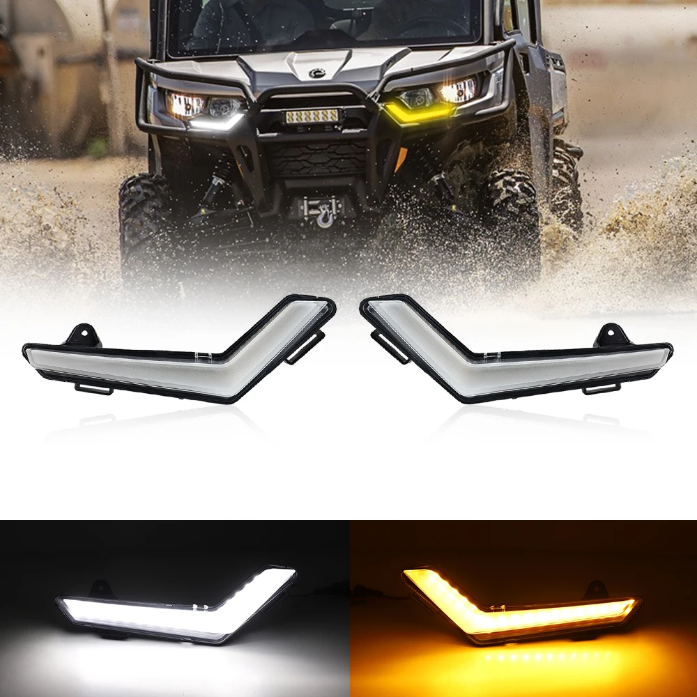 ATV LED Turn Signal Daytime Running Lights Yellow light for Can-Am Defender & Defender Max 2020+ / Commander 2021 Accessories
ATV LED Turn Signal Daytime Running Lights Yellow light for Can-Am Defender & Defender Max 2020+ / Commander 2021 Accessories