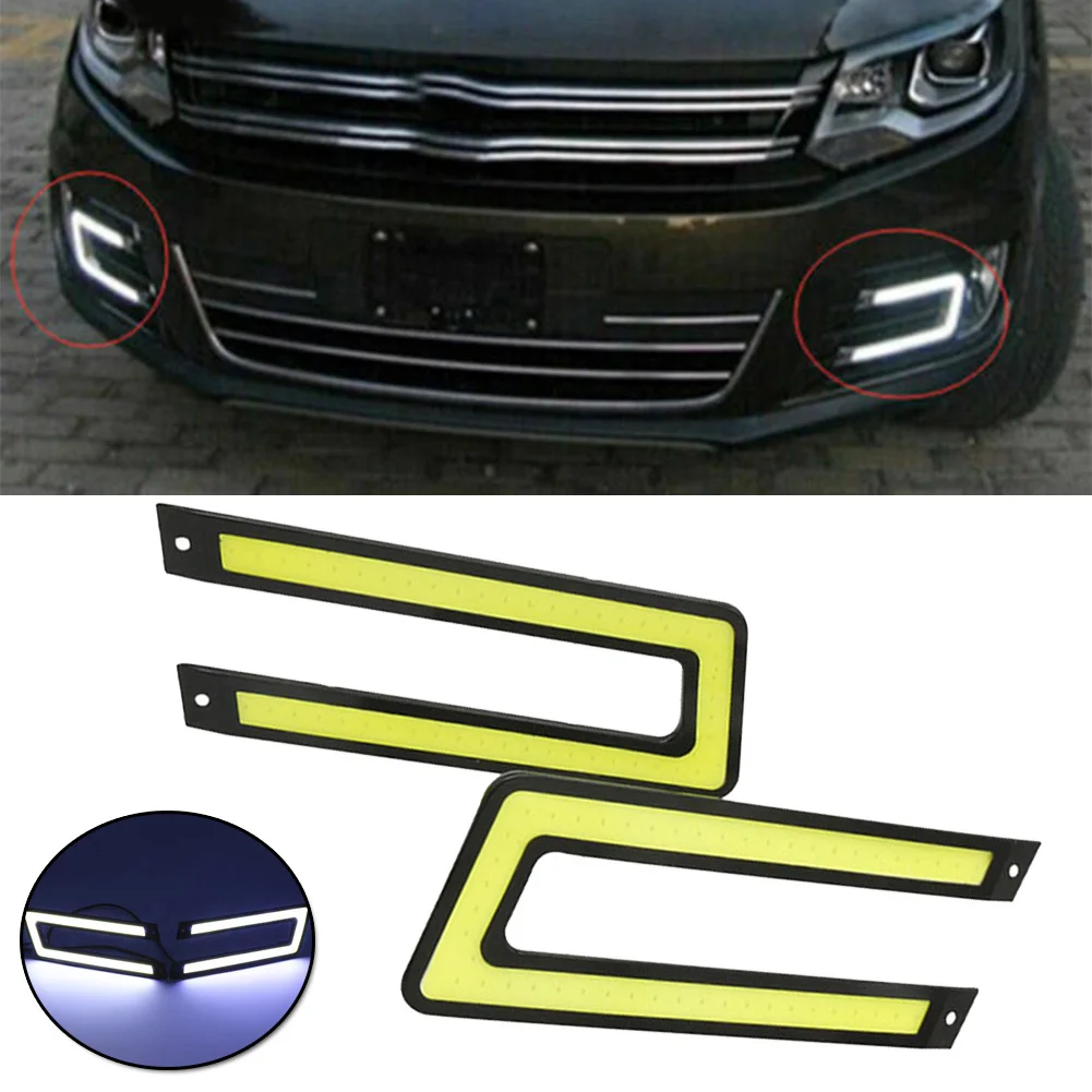 1 pair U Shape COB DRL Driving Daytime Running Lamp Car Driving Fog Lamp Fittings LED Replacement Universal Vehicle White
1 pair U Shape COB DRL Driving Daytime Running Lamp Car Driving Fog Lamp Fittings LED Replacement Universal Vehicle White
