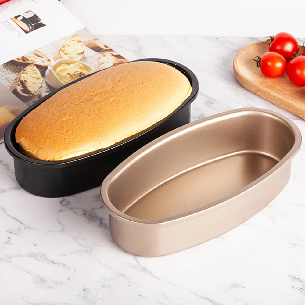 Nonstick Oval Cake Pans Heavy Duty Carbon Steel Baking Mold for Cheesecake High Temperature Resistance Casting Die Baking Pans
Nonstick Oval Cake Pans Heavy Duty Carbon Steel Baking Mold for Cheesecake High Temperature Resistance Casting Die Baking Pans