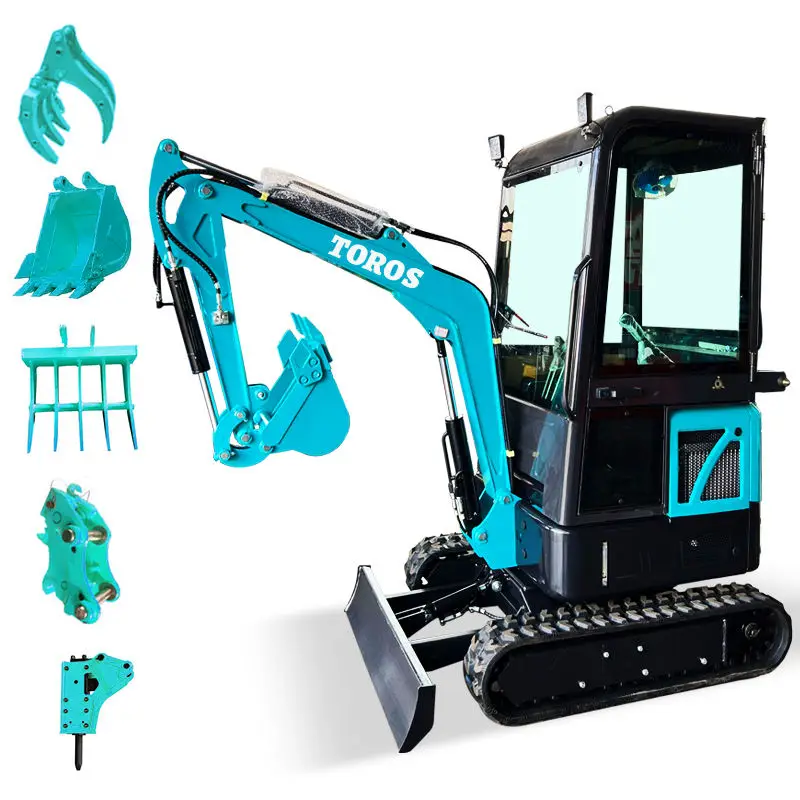 

1 Ton 1.8 Ton3.5 Ton 1000kg Hydraulic Mini Excavator Backhoe Mini Digger Bagger With Competitive Excavator For Sale