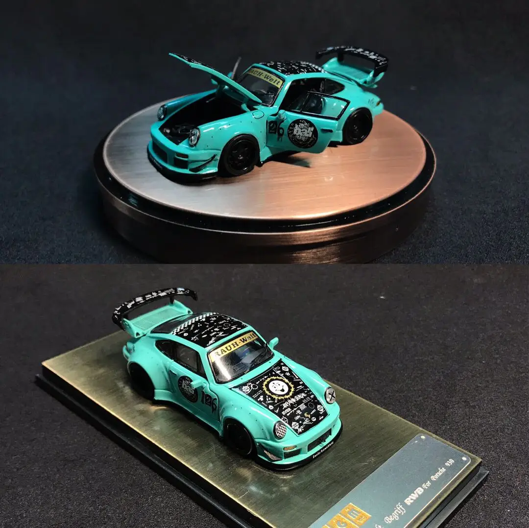 Модель автомобиля Porsche 930 RWB PGM limited 1:64 Porsche RWB 964, Черное колесо, сплав, модель автомобиля, коллекция, украшение, подарок
Модель автомобиля Porsche 930 RWB PGM limited 1:64 Porsche RWB 964, Черное колесо, сплав, модель автомобиля, коллекция, украшение, подарок