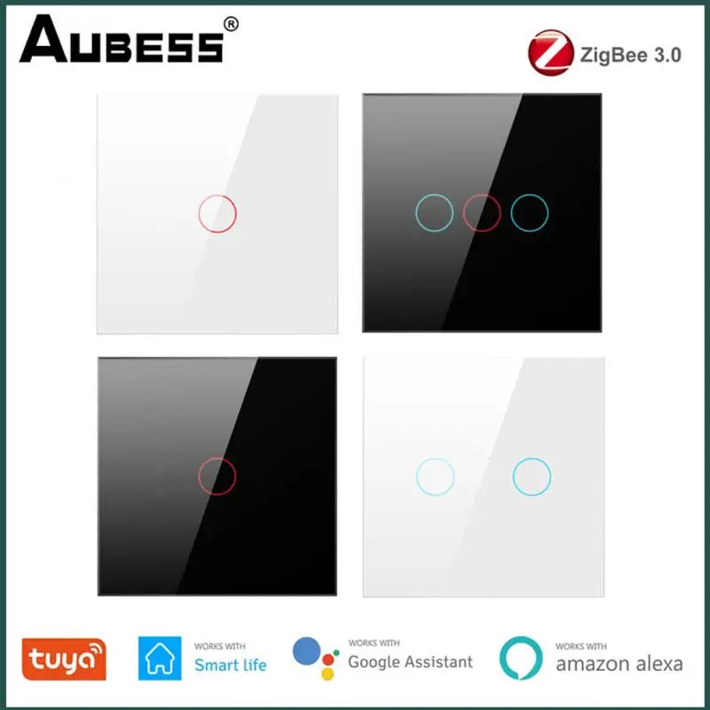 Tuya Zigbee Smart Light Switch EU Luxuray Glass Panel Touch Sensor Smart Life Wall Switch 240V Voice Work With Alexa Google Home
Tuya Zigbee Smart Light Switch EU Luxuray Glass Panel Touch Sensor Smart Life Wall Switch 240V Voice Work With Alexa Google Home