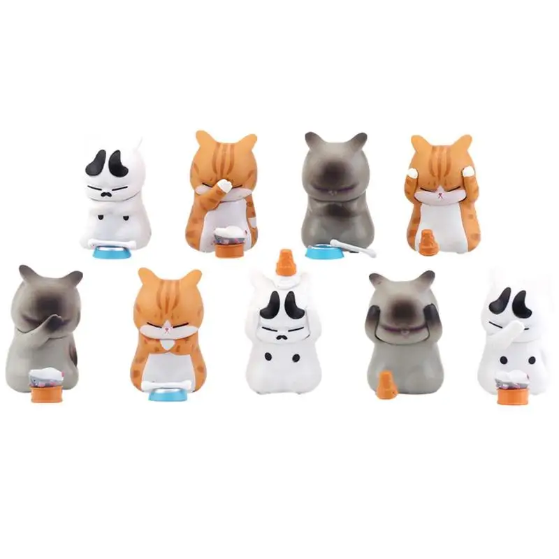 8pcs Distressed Kittens Table Decorations Small Cat Ornaments Set Christmas Gifts Home Office Tabletop Cat Figurines Ornaments
8pcs Distressed Kittens Table Decorations Small Cat Ornaments Set Christmas Gifts Home Office Tabletop Cat Figurines Ornaments