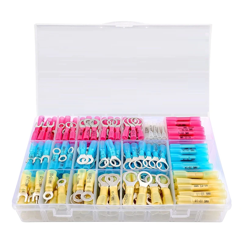 1Set Marine Grade Heat-Shrinkable Butt Connector Tin-Red-Copper Electrical Connector Kit Marine Connector
1Set Marine Grade Heat-Shrinkable Butt Connector Tin-Red-Copper Electrical Connector Kit Marine Connector