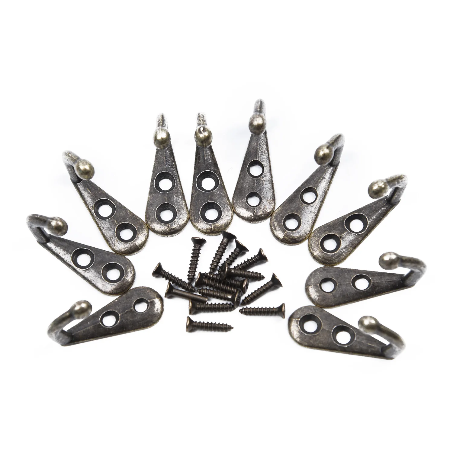 10pcs Antique Hook Wall Hook With Screws Alloy Hanging Single Hook Bathroom Kitchen Coat Clothes Bag Key Hanger Home Accessories
10pcs Antique Hook Wall Hook With Screws Alloy Hanging Single Hook Bathroom Kitchen Coat Clothes Bag Key Hanger Home Accessories