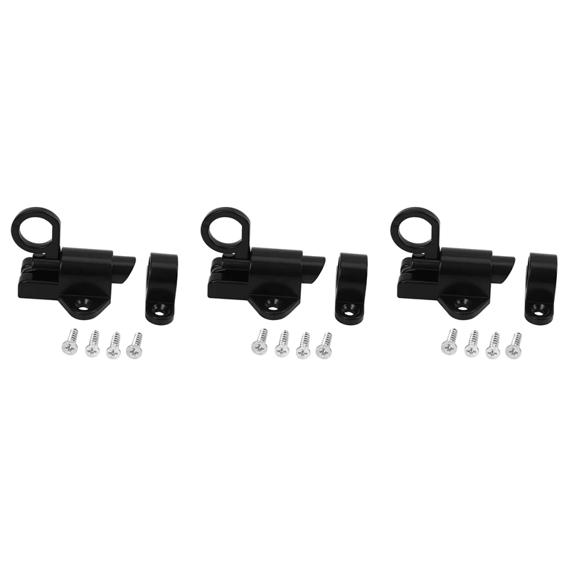 3X Aluminum Alloy Security Automatic Window Gate Lock Spring Bounce Door Bolt Latch, Black
3X Aluminum Alloy Security Automatic Window Gate Lock Spring Bounce Door Bolt Latch, Black