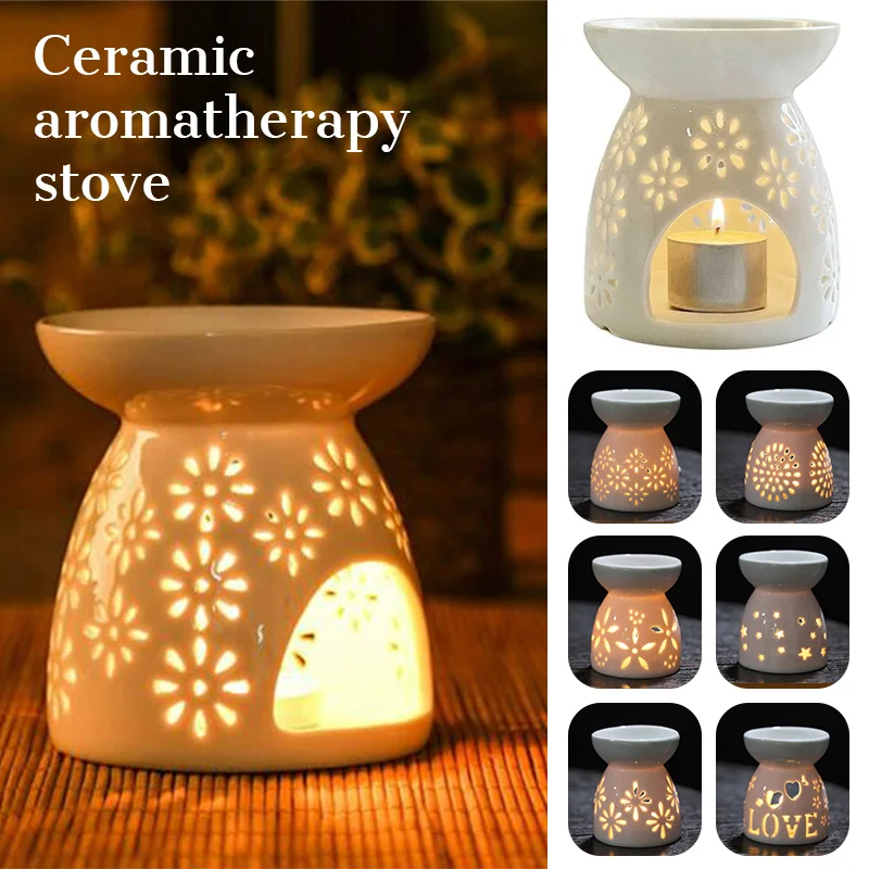 Decorative Ceramic Candle Holder Oil Incense Burner Essential Aromatherapy Burner Lamp Porcelain Ornament Home Living Room Decor
Decorative Ceramic Candle Holder Oil Incense Burner Essential Aromatherapy Burner Lamp Porcelain Ornament Home Living Room Decor