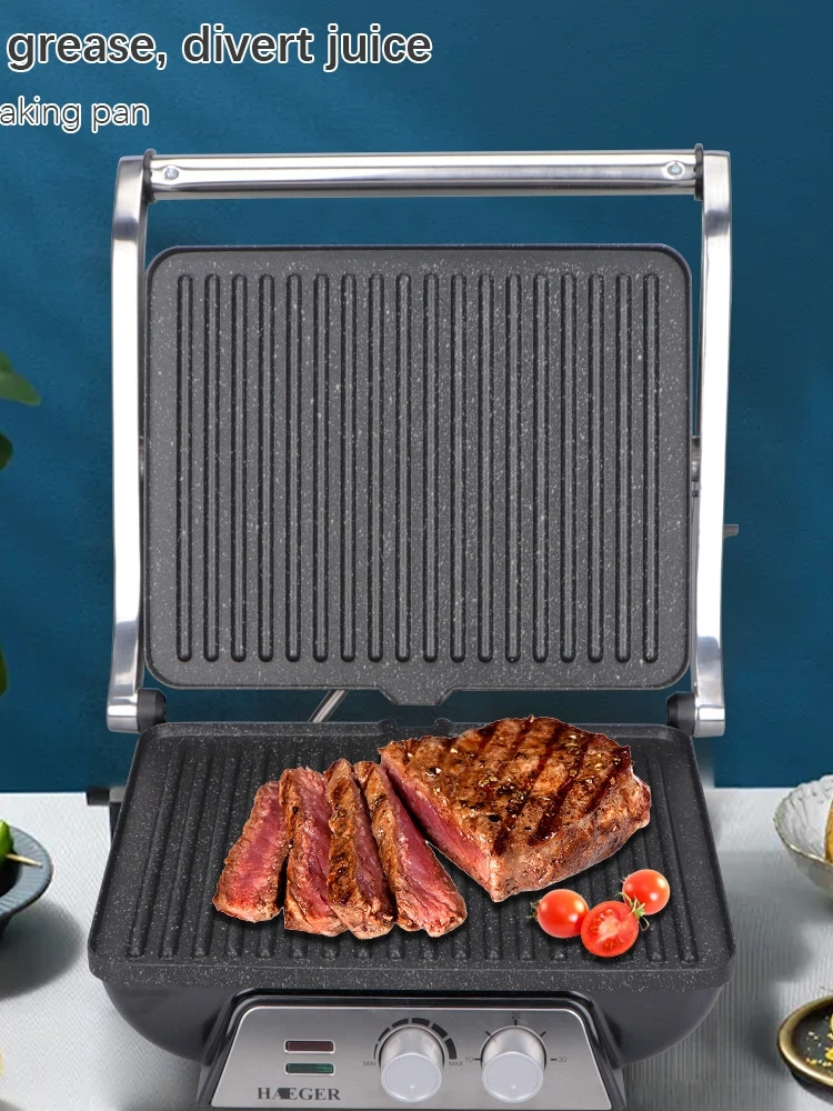 

Household Steak Grill barbecue steak machine electric frying pan steak oven sandwich panini machine breakfast maker