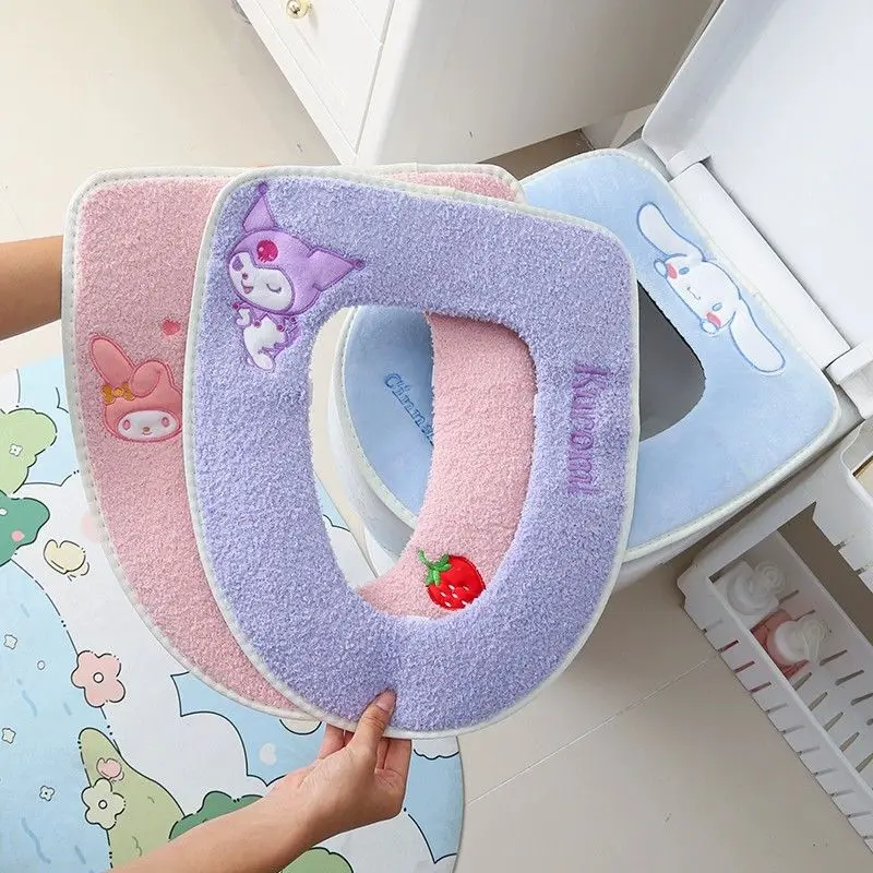 Sanrio Cinnamoroll My Melody Kuromi Toilet Mat Universal Household Winter Thickened Toilet Seat Washer Cover Toys for Girls
Sanrio Cinnamoroll My Melody Kuromi Toilet Mat Universal Household Winter Thickened Toilet Seat Washer Cover Toys for Girls