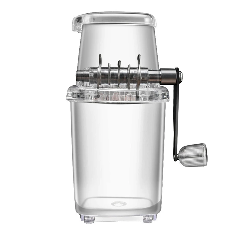 Portable Manual Ice Crusher Shape Hand Crank Manual Ice Crusher Shaved Ice Machine Kitchen Bar Ice Blenders Fun Drinks
Portable Manual Ice Crusher Shape Hand Crank Manual Ice Crusher Shaved Ice Machine Kitchen Bar Ice Blenders Fun Drinks