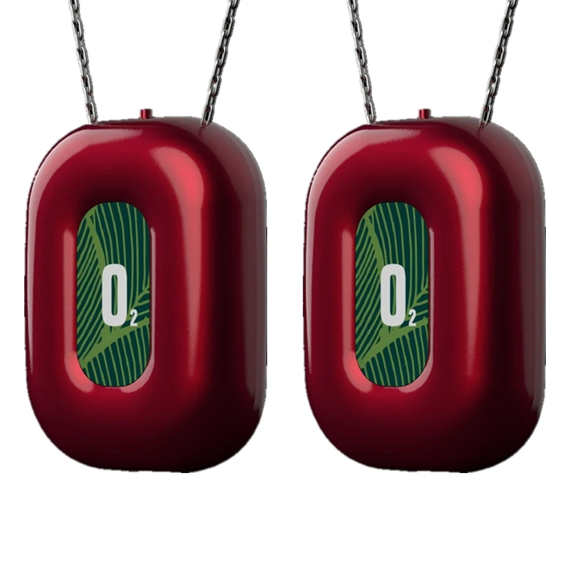 2X Personal Wearable Air Purifier Necklace Mini Portable Air Freshner Ionizer Negative Ion Generator For Travel Red
2X Personal Wearable Air Purifier Necklace Mini Portable Air Freshner Ionizer Negative Ion Generator For Travel Red