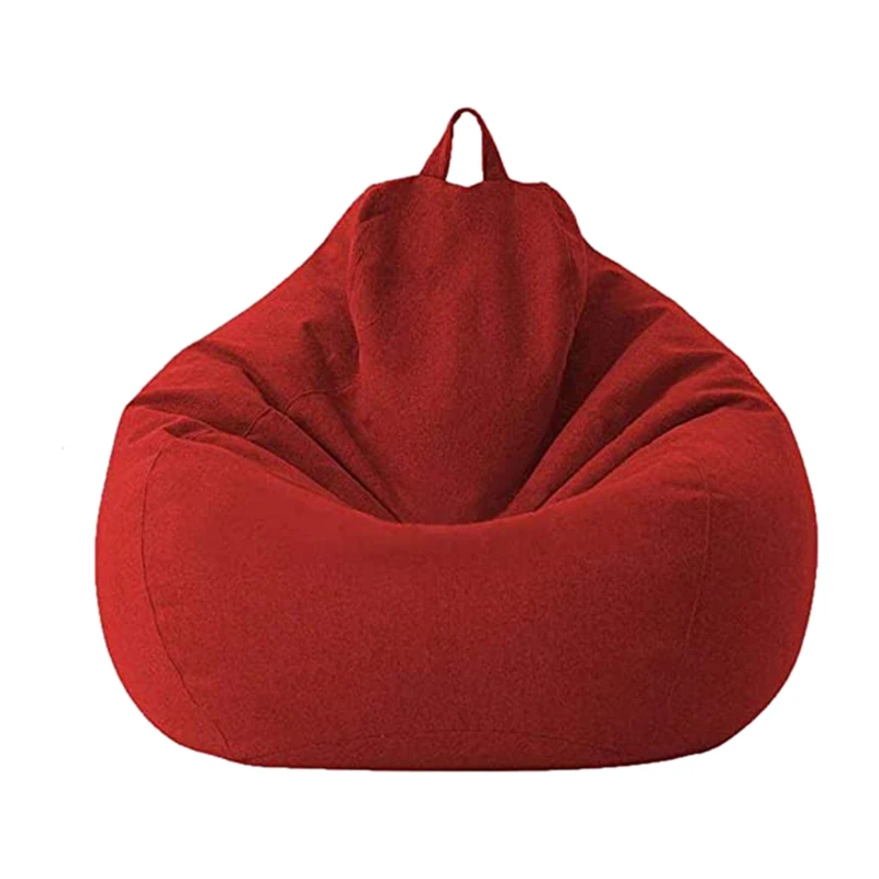 Lazy Sofa Cover Unfilled Linen Recliner Seat Bean Bag Puff Sofa Tatami Sofa Cover Household Items Red
Lazy Sofa Cover Unfilled Linen Recliner Seat Bean Bag Puff Sofa Tatami Sofa Cover Household Items Red