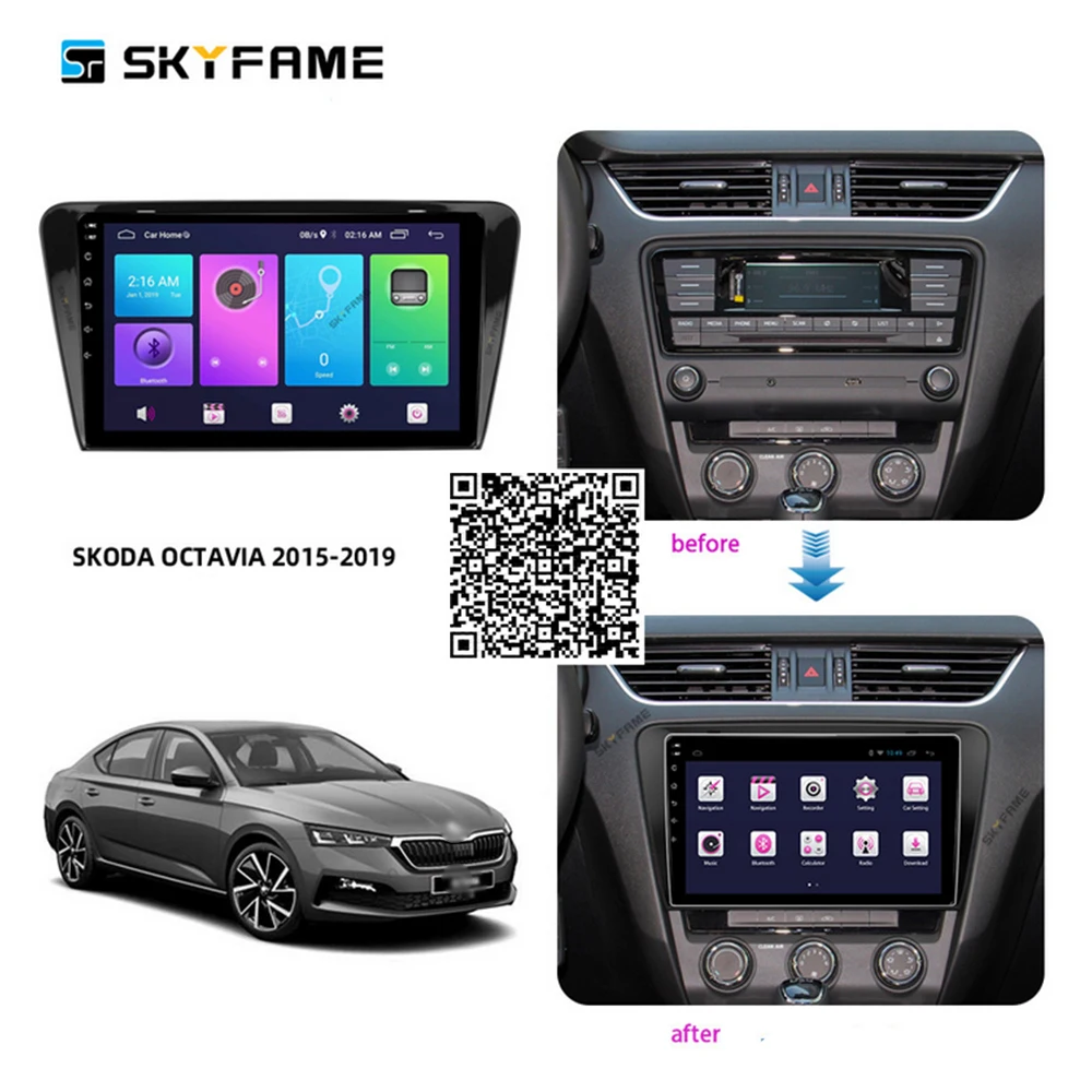 Автомобильные аксессуары SKYFAME, радио, стерео для Skoda Octavia Mk3 Mk4 2015-2019, мультимедийная система Android, DSP, GPS-навигатор, плеер
Автомобильные аксессуары SKYFAME, радио, стерео для Skoda Octavia Mk3 Mk4 2015-2019, мультимедийная система Android, DSP, GPS-навигатор, плеер