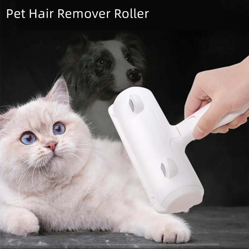 Pet Hair Remover Roller 2-Way Carpet Cleaning Brush Cat Lint Sticking Roller Self-cleaning Lint Pet Hair Remover Pet Accessories
Pet Hair Remover Roller 2-Way Carpet Cleaning Brush Cat Lint Sticking Roller Self-cleaning Lint Pet Hair Remover Pet Accessories