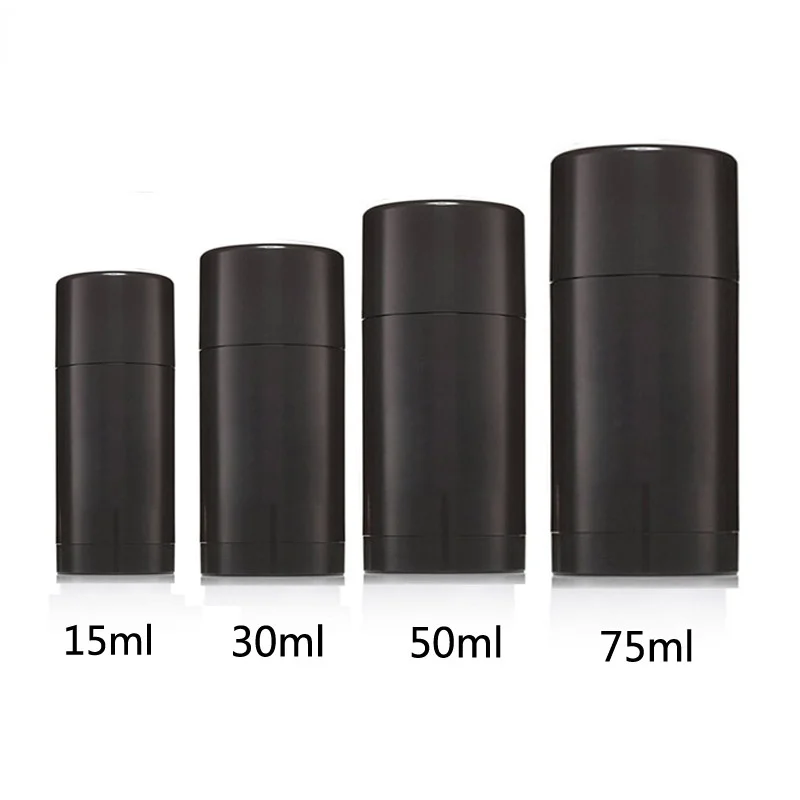 10pcs 15ml 30ml 50ml 75ml Empty Black Deodorant Bottles Twist Up Stick Tube Round Bottom Filling Stick Deodorant Container
10pcs 15ml 30ml 50ml 75ml Empty Black Deodorant Bottles Twist Up Stick Tube Round Bottom Filling Stick Deodorant Container