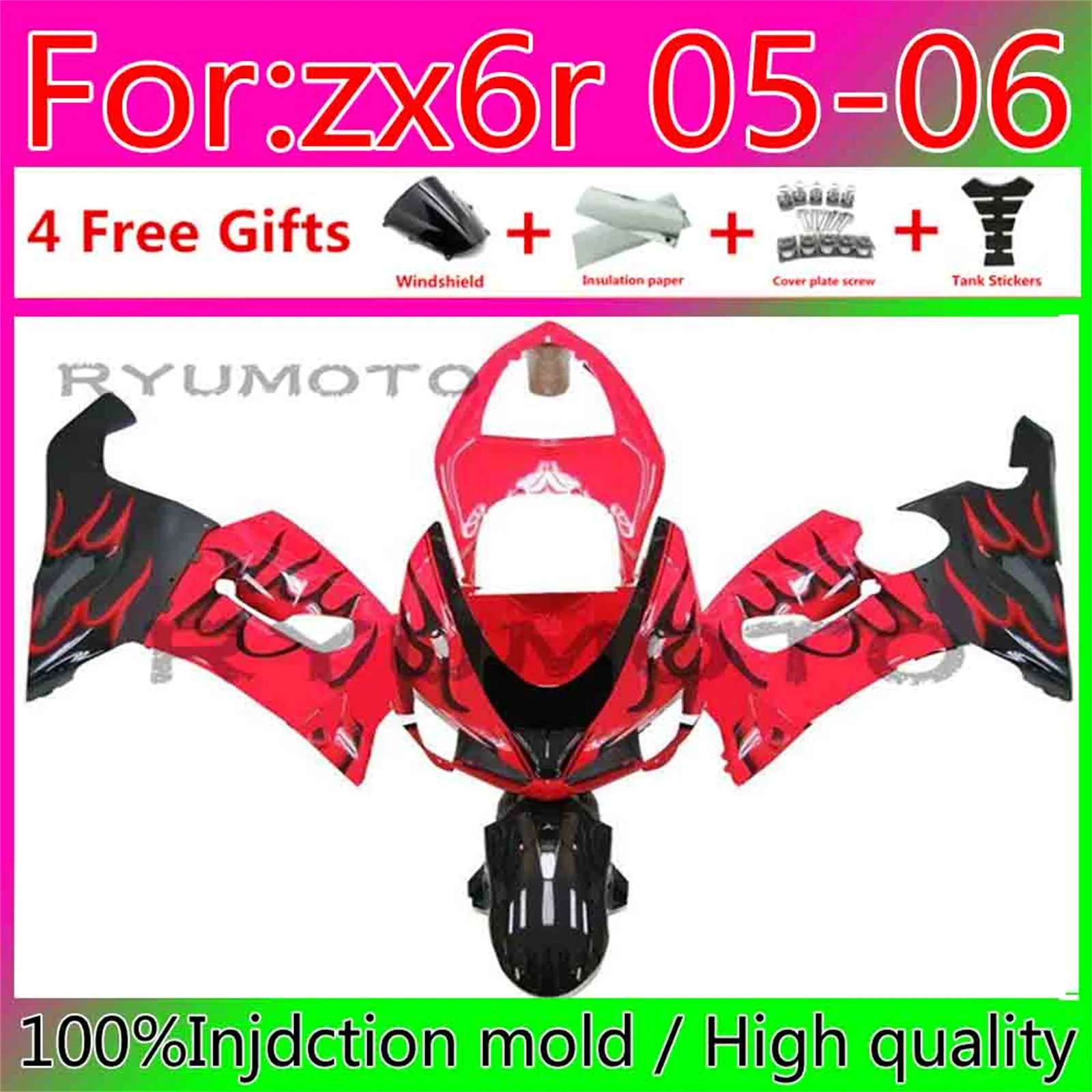 Новый комплект обтекателей для цельного мотоцикла ABS, подходит для Kawasaki Ninja ZX-6R 2005 2006 zx6r 2005-2006 обтекатель
Новый комплект обтекателей для цельного мотоцикла ABS, подходит для Kawasaki Ninja ZX-6R 2005 2006 zx6r 2005-2006 обтекатель