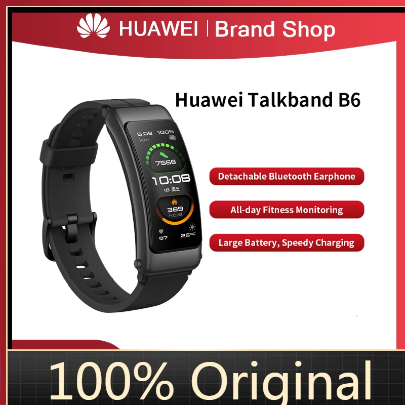 Смарт-браслет Huawei Talkband 6, съемные наушники Bluetooth, спортивный браслет Huawei B6, фитнес-мониторинг, смарт-браслет
Смарт-браслет Huawei Talkband 6, съемные наушники Bluetooth, спортивный браслет Huawei B6, фитнес-мониторинг, смарт-браслет