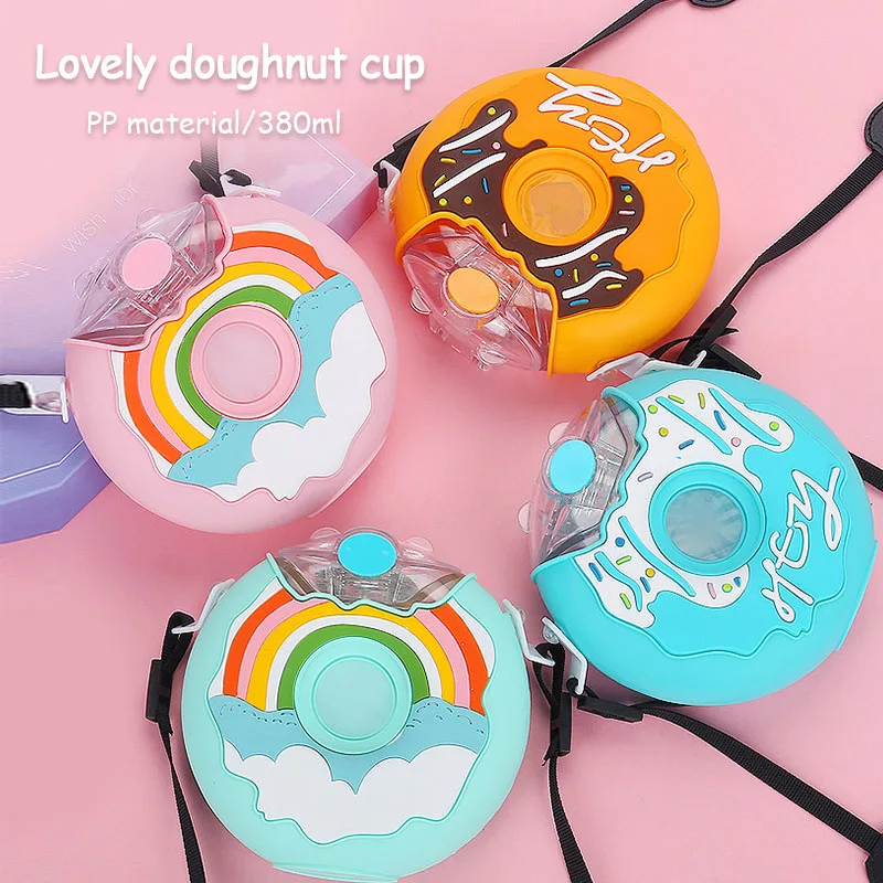 1pc Kids Water Bottle Drinking Cup Lovely Doughnut Shape Drinking Cup With A Straw Water Bottles Creative Round Cake Portable
1pc Kids Water Bottle Drinking Cup Lovely Doughnut Shape Drinking Cup With A Straw Water Bottles Creative Round Cake Portable
