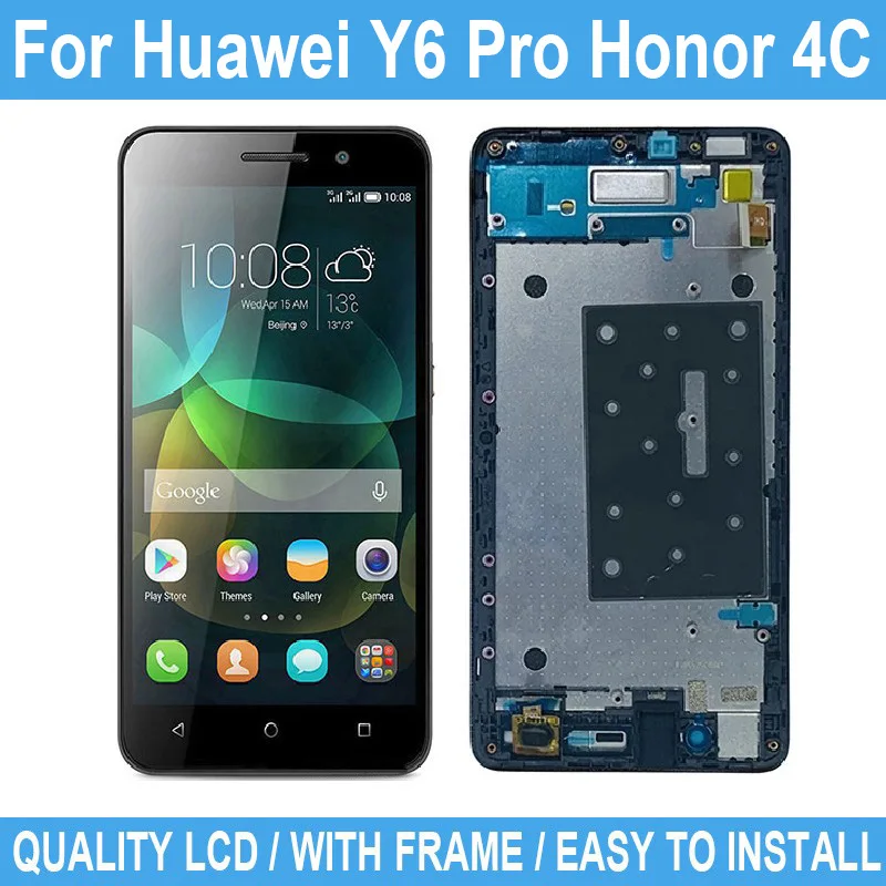 

For Huawei Y6 Pro Honor 4C Pro Digitizer Assembly Replacement For Huawei Enjoy 5 LCD Display Touch Screen With Frame +Tested