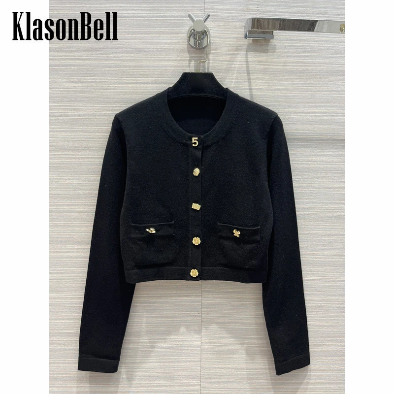 8.17 KlasonBell Luxury Elegant Solid Color 100% Cashmere Knitted Short Slim Cardigan Women
8.17 KlasonBell Luxury Elegant Solid Color 100% Cashmere Knitted Short Slim Cardigan Women