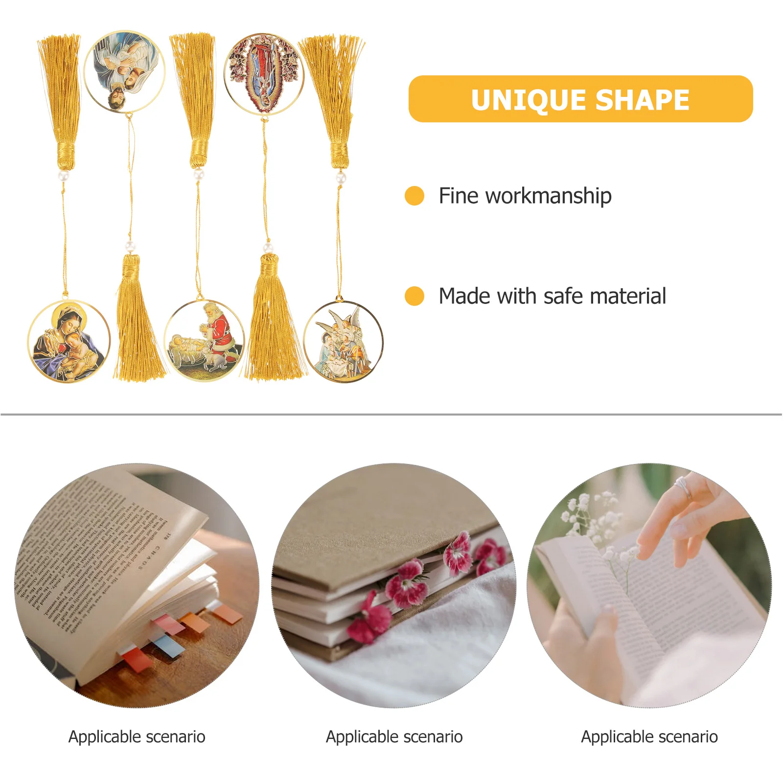 5 pcs Metal Bookmarks Decorative Christian Bookmarks Book Page Markers for Decoration
5 pcs Metal Bookmarks Decorative Christian Bookmarks Book Page Markers for Decoration