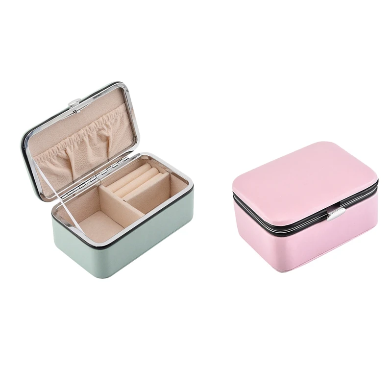 2X Jewelry Organizer Display Travel Jewelry Case Boxes Portable Jewelry Box PU Leather Grids Storage Necklace Earrings Box
2X Jewelry Organizer Display Travel Jewelry Case Boxes Portable Jewelry Box PU Leather Grids Storage Necklace Earrings Box