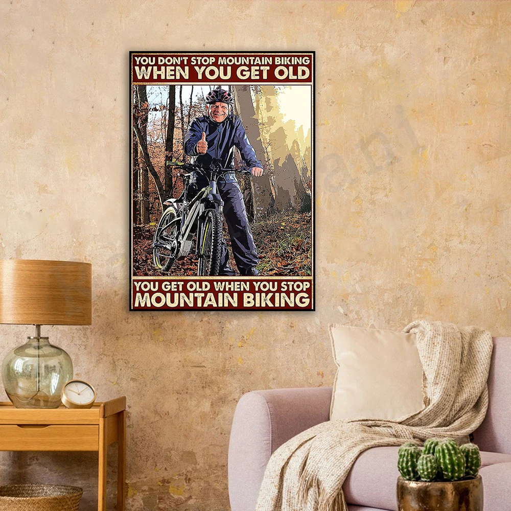 You won't stop mountain biking when you get old You will get old when you stop mountain biking art deco poster gift for cyclists
You won't stop mountain biking when you get old You will get old when you stop mountain biking art deco poster gift for cyclists