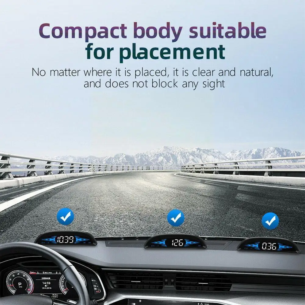 HUD Head Up Display Car GPS Speedometer With Speed/Time Gps Auto Speedometer Vehicle Digital Lcd Alarm Car Overspeed Electr A2R5 
HUD Head Up Display Car GPS Speedometer With Speed/Time Gps Auto Speedometer Vehicle Digital Lcd Alarm Car Overspeed Electr A2R5