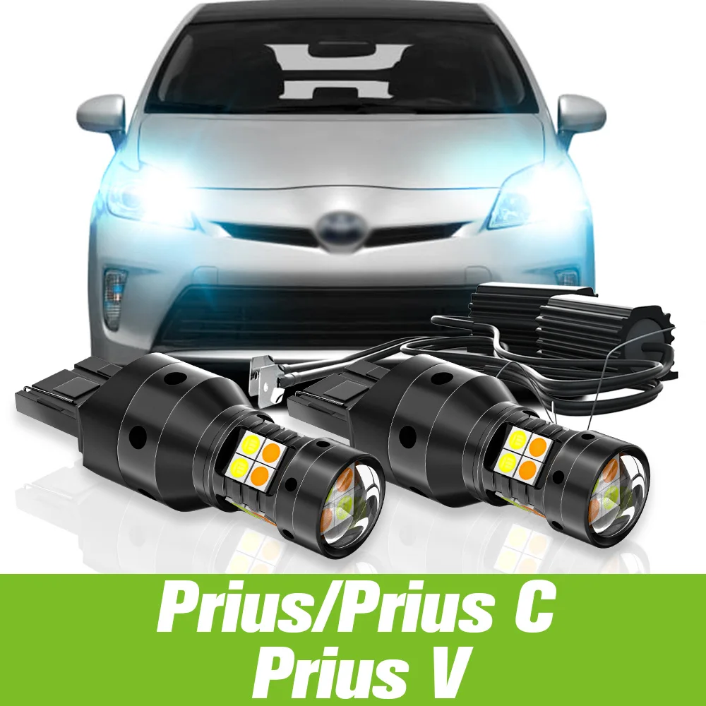 2pcs For Toyota Prius C V 2003-2019 Dual Mode LED Turn Signal+Daytime Running Light DRL 2011 2012 2013 2014 2015 Accessories
2pcs For Toyota Prius C V 2003-2019 Dual Mode LED Turn Signal+Daytime Running Light DRL 2011 2012 2013 2014 2015 Accessories