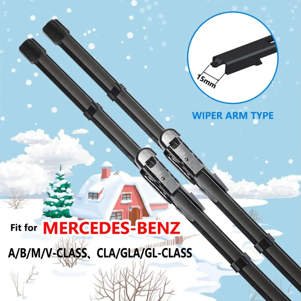 Car Wipers Blades for Mercedes Benz A B M V CLA GLA GL Class Vito Viano Car Accessories W176 W245 W246 W164 W639 X156 X164 AMG
Car Wipers Blades for Mercedes Benz A B M V CLA GLA GL Class Vito Viano Car Accessories W176 W245 W246 W164 W639 X156 X164 AMG