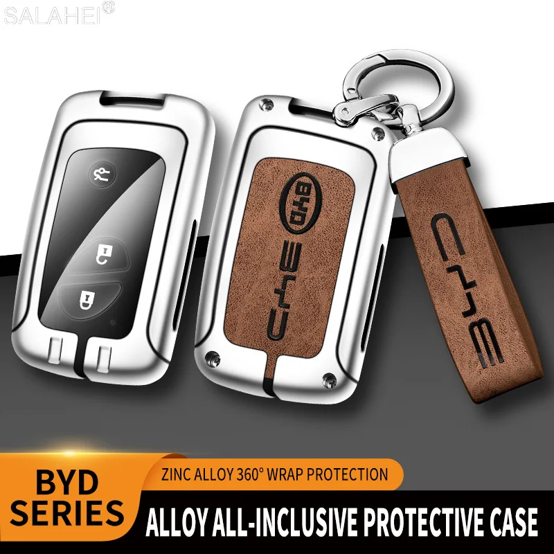 Zinc Alloy Car Smart Remote Key Fob Case Full Cover Protector Shell For BYD S6 S7 G3 L3 M6 L6 E6 F0 F3 G3R Keychain Accessories
Zinc Alloy Car Smart Remote Key Fob Case Full Cover Protector Shell For BYD S6 S7 G3 L3 M6 L6 E6 F0 F3 G3R Keychain Accessories