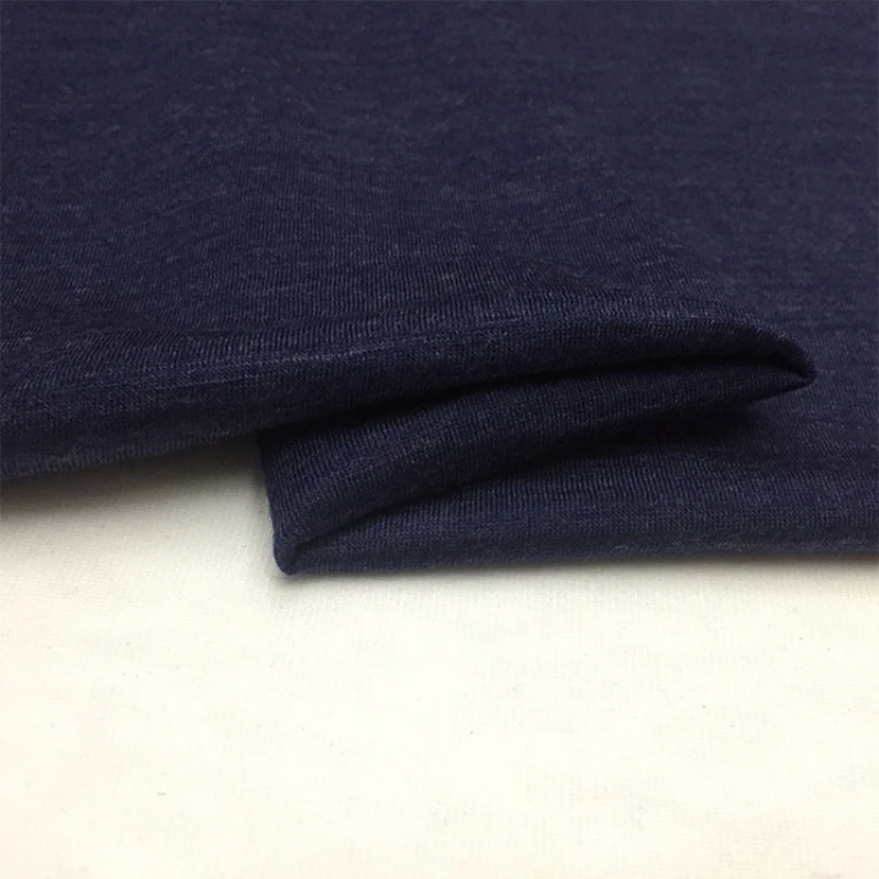 

Шерстяная кашемировая ткань, приятный для кожи Эластичный шерстяной материал, Осень-зима, нижняя рубашка, свитер, темно-синяя ткань, измеритель