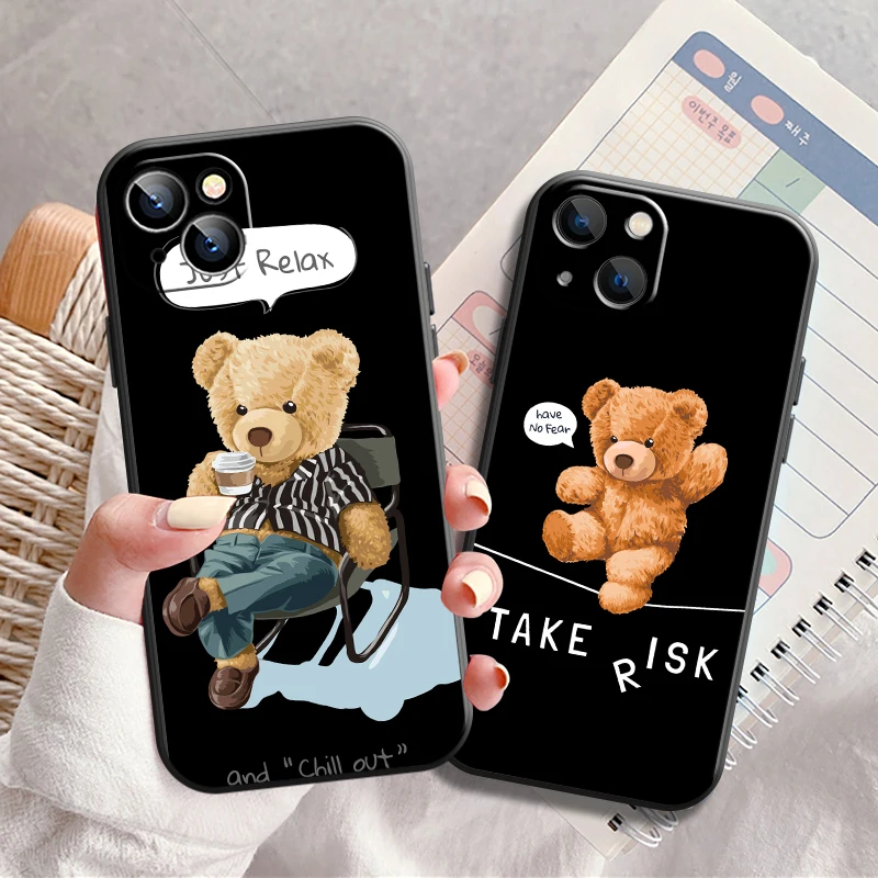 Phone Case For iPhone 13 Pro 12 Mini 11 Pro Max SE 2020 X XR XS MAX 8 7 6 6S Plus Cute Bear Fashion Brand Fundas Black Cover
Phone Case For iPhone 13 Pro 12 Mini 11 Pro Max SE 2020 X XR XS MAX 8 7 6 6S Plus Cute Bear Fashion Brand Fundas Black Cover