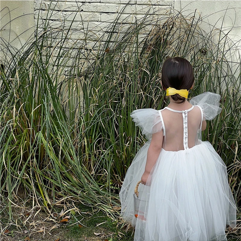 Girls Dresses for Kids Summer Birthday Party White Wedding Children Clothing Princess Lace Gown
Girls Dresses for Kids Summer Birthday Party White Wedding Children Clothing Princess Lace Gown