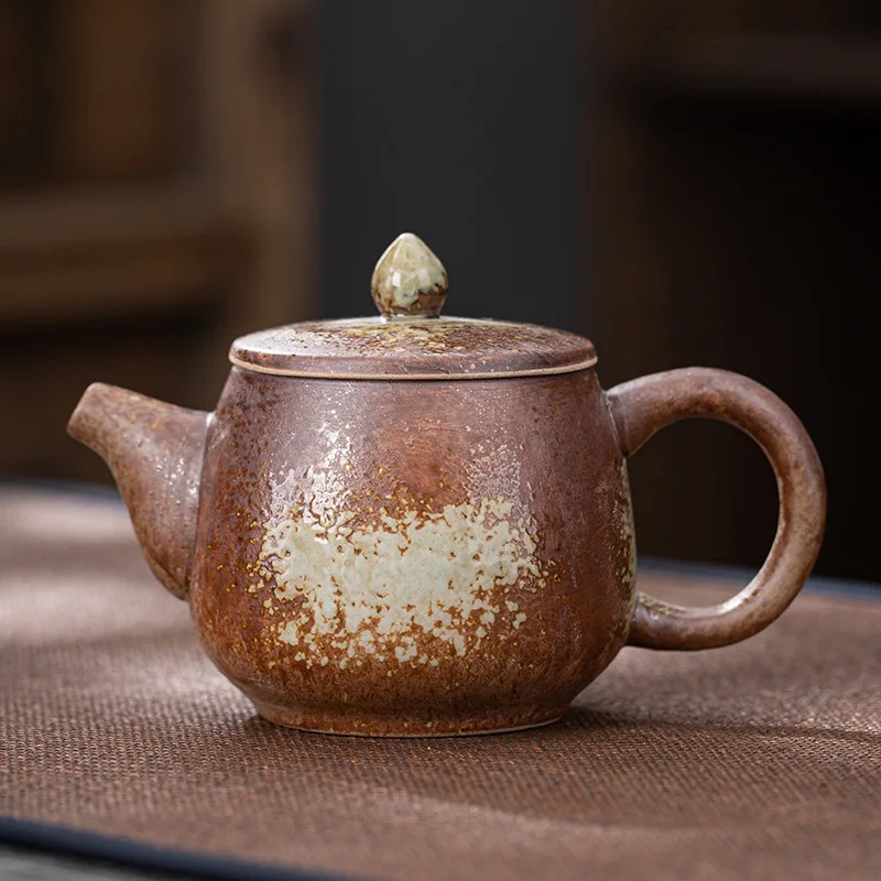 

Retro Rough Pottery Tea Pot Porcelain Teapot Clay Coffee Teapot and Cup Set Yixing Kettle Clay Samovar Teapots Gaiwan Puer Pots