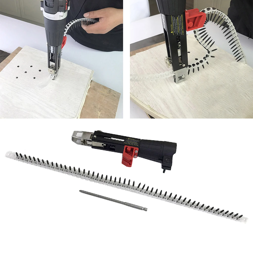1set Home Nail Adapter Woodworking Tool Screwdriver For Electric Drill Power Drywall Automatic Screw Spike Chain Auto-Feed
1set Home Nail Adapter Woodworking Tool Screwdriver For Electric Drill Power Drywall Automatic Screw Spike Chain Auto-Feed
