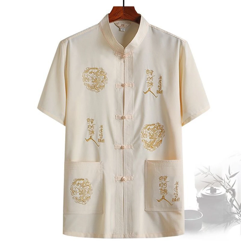 High Quality Traditional Chinese Men Shirt Outfit Plus Size Comfortable Short Sleeve Cheongsam Top Men Clothes 2023
High Quality Traditional Chinese Men Shirt Outfit Plus Size Comfortable Short Sleeve Cheongsam Top Men Clothes 2023