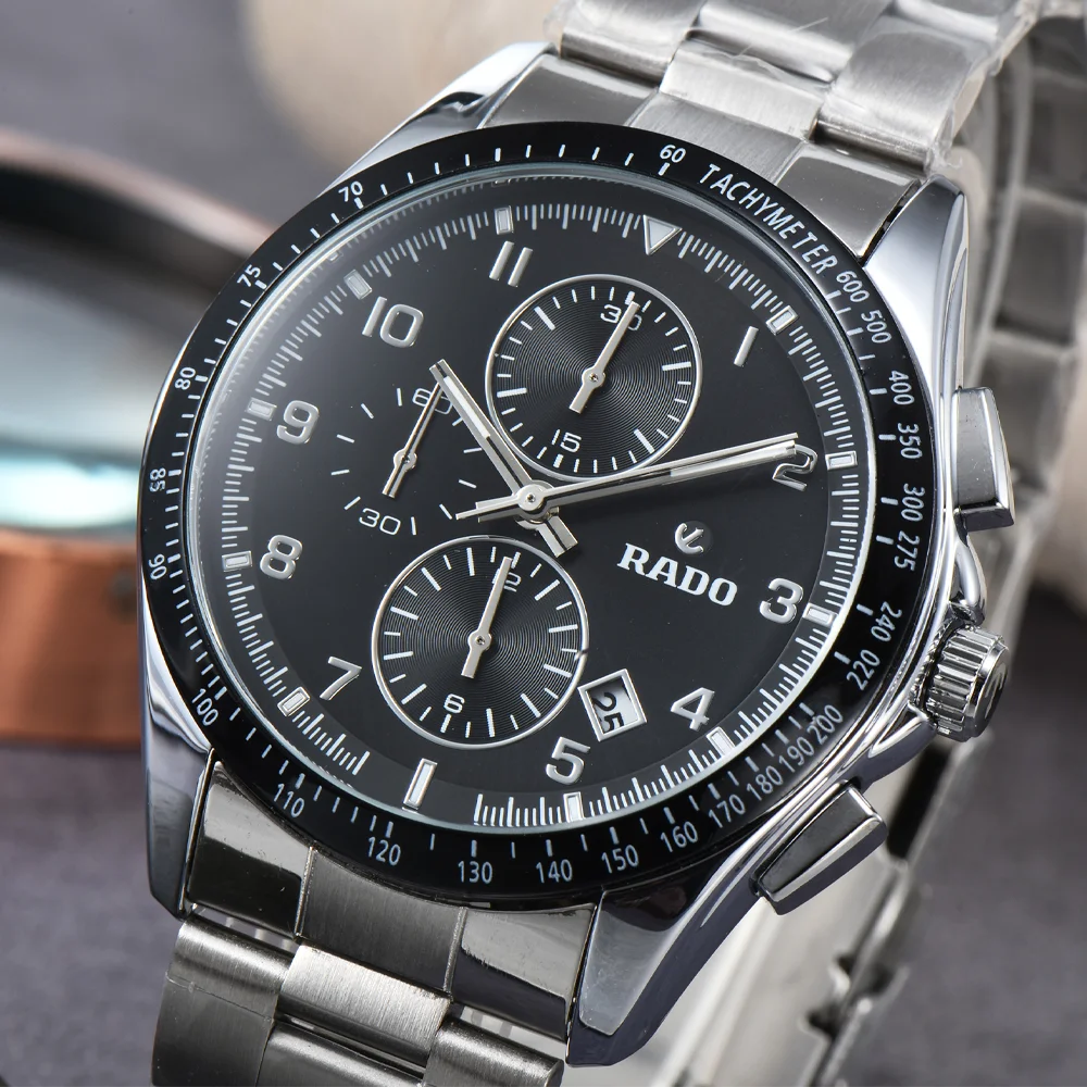 AAA Rado Original Brand Watches For Mens Luxury Multifunction Automatic Date Watch Business Full Steel Chronograph Top Clocks
AAA Rado Original Brand Watches For Mens Luxury Multifunction Automatic Date Watch Business Full Steel Chronograph Top Clocks