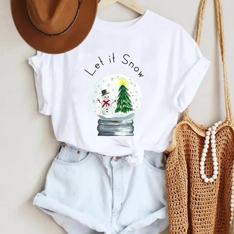 Women Merry Christmas Winter Happy New Year Holiday Print Tshirts Sweet Style Trend Graphic Travel Top T Shirt Tee T-Shirt
Women Merry Christmas Winter Happy New Year Holiday Print Tshirts Sweet Style Trend Graphic Travel Top T Shirt Tee T-Shirt
