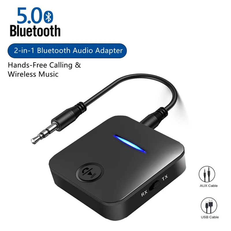 2 In 1 Bluetooth 5.0 Receiver Transmitter With Mic Stereo Wireless Handsfree Call Aux Audio Receiver 3.5mm Jack RCA For TV PC016
2 In 1 Bluetooth 5.0 Receiver Transmitter With Mic Stereo Wireless Handsfree Call Aux Audio Receiver 3.5mm Jack RCA For TV PC016