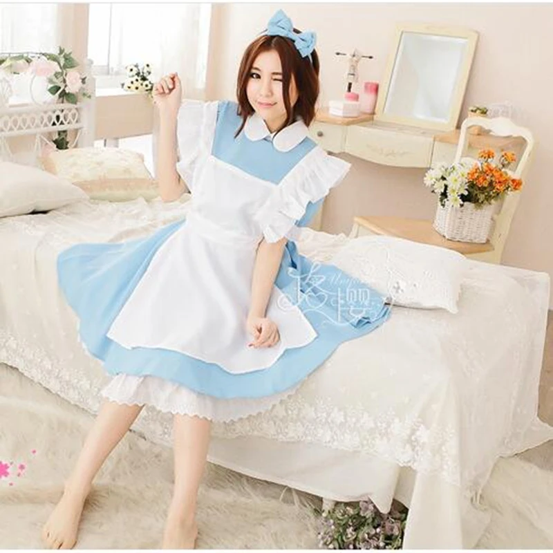 Halloween Women Adult Anime Adventure Blue Party Dress Women Sissy Maid Lolita Cosplay Costume For Women
Halloween Women Adult Anime Adventure Blue Party Dress Women Sissy Maid Lolita Cosplay Costume For Women