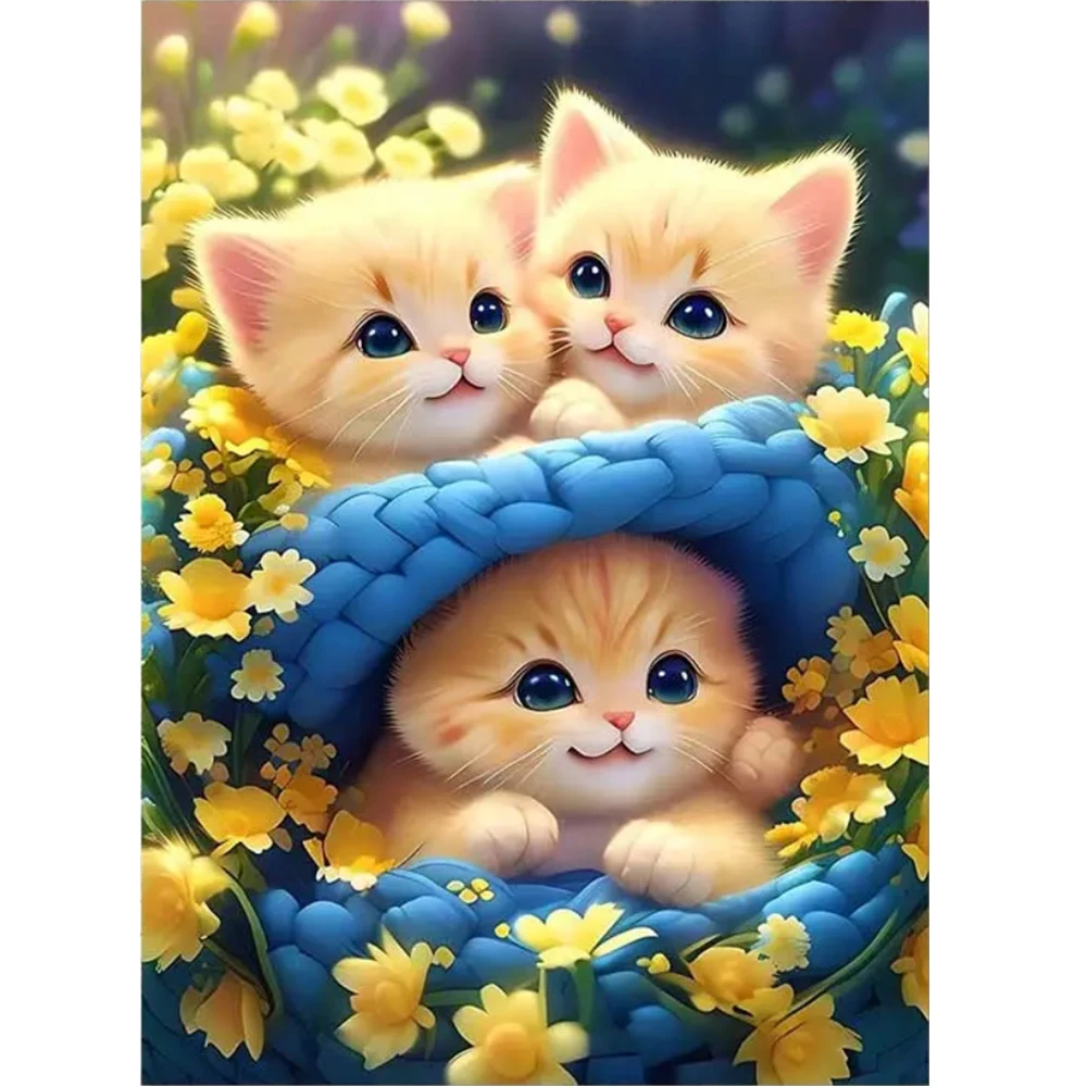 5D Diamond Painting kit"Three Cats" Diamond Embroidery Animal picture Full Drill Cross Stitch Mosaic Home Decor Children's gifts
5D Diamond Painting kit"Three Cats" Diamond Embroidery Animal picture Full Drill Cross Stitch Mosaic Home Decor Children's gifts