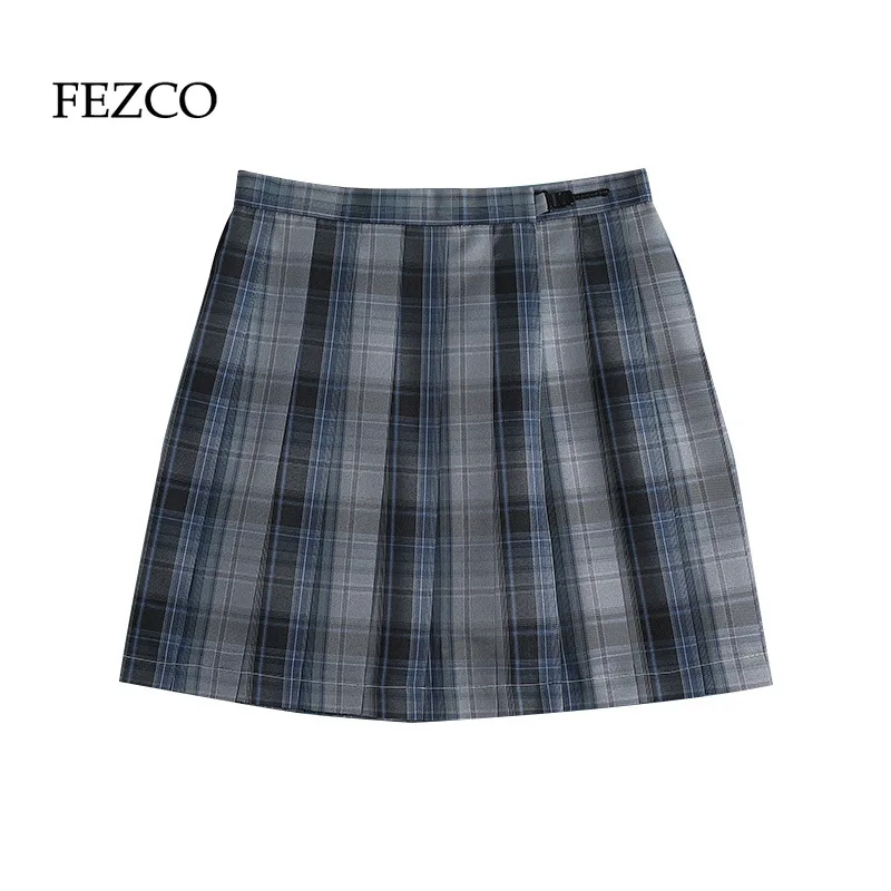 FEZCO Summer Women Plus Size Plaid JK Skirts with bow tie Korean Cute Style Mini Skirts girls Kawaii School Pleated High Waist
FEZCO Summer Women Plus Size Plaid JK Skirts with bow tie Korean Cute Style Mini Skirts girls Kawaii School Pleated High Waist